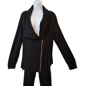 🌹Mossimo Black Mott Sweater Jacket sz L